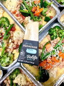 Vegan Creamy Polenta topped with Tuscan Cannellini Beans and Mixed Vegetables | SoCo Vedge - Vegan Food Delivery Service | Narragansett, Rhode Island