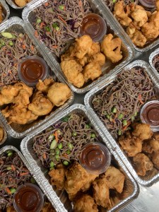 Vegan Korean Fried Cauliflower and Noodle Salad | SoCo Vedge - Vegan Food Delivery Service | Narragansett, Rhode Island